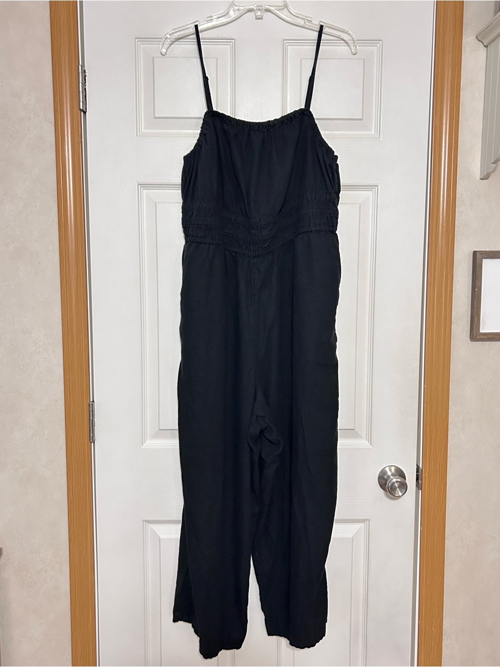 Old Navy Black Spaghetti-Strap Wide-Leg Jumpsuit